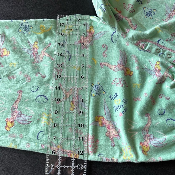 Disney Tinker bell Green Y2K cropped capri stretchy pajama pants - Picture 6 of 8